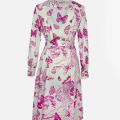 Habsburg Kleid Trattenegg mit Schmetterlingsdruck rose Baumwolle Damen Rückenansicht