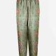 Pierre-Louis Mascia Seidenhose oliv floral Damen Vorderansicht