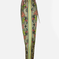 Pierre-Louis Mascia Seidenhose oliv floral Damen Seitenansicht